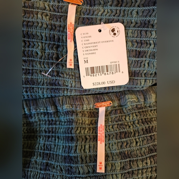 Free People Stretchy Annabeth Green Plaid Top & Skirt 2pc Set, Rainforest, MED - Picture 13 of 13